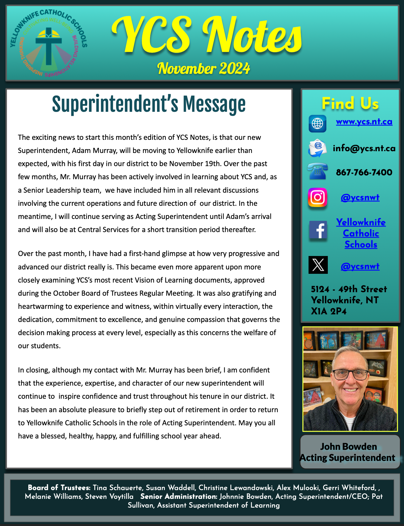 YCS Notes - November 2024